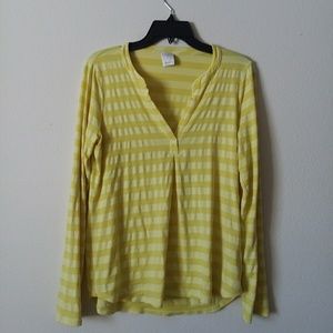 Ella Moss Yellow Striped Longsleve